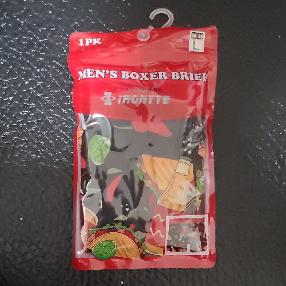 Ironyte Taco Tuesdays Hot Sauce Black Boxer Briefs